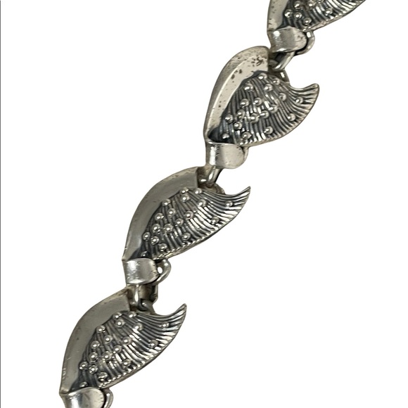 Vintage Sterling silver 925 Danecraft bracelet fancy shell design - Picture 3 of 9